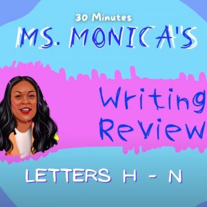 Preschool Writing & Tracing Review - Letters H - N (Part 2)