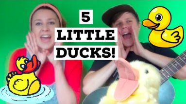 5 Little Ducks Went Out One Day with action lyrics