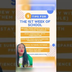 Back to School- 5 Tips for the 1st Week of School - Preschool Teacher Tips
