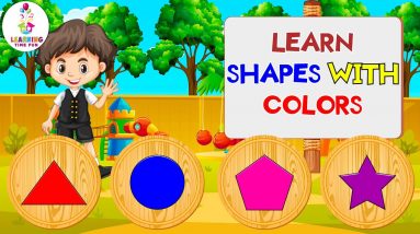 Learn Shapes & Colors 🔺⭐🔵 for Preschoolers | Learning Videos for Toddlers