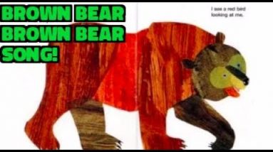 "Brown Bear, Brown Bear Song" with guitar & read aloud book