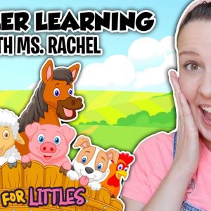 Learn Animals with Ms Rachel for Toddlers - Animal Sounds, Farm Animals, Nursery Rhymes & Kids Songs