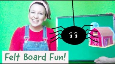 Felt Board Toddler Activities for Language and speech development - Itsy Bitsy Spider Flannel Board