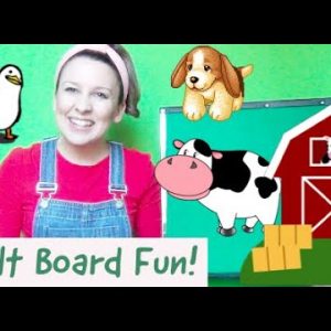 Felt Board Toddler Activities for Language and speech development - Old McDonald Flannel Board