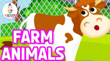 Learn Farm Animal Names and Sounds for Kids | Toddler Learning Videos