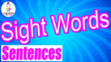 Read Sight Words with Sentences for Kids (Repeat the Word & Sentence)