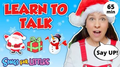 Learn to Talk with Ms Rachel | Baby Learning Videos | Toddler Speech | Christmas | First Words