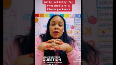 Preschool Activity- Daily Preschool & Kindergarten Activity- Preschool Teacher